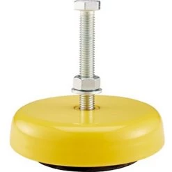 EFFBE Support De Machines Level-Mount® LM, Type LM : 1-11, Ø D 80 Mm, Hauteur H 25 Mm, Ø De Filetage G : M10, Long. De Vissage Standard L : 80 Mm