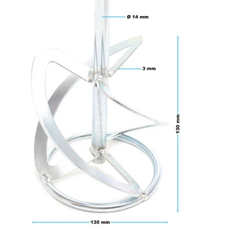 WILTEC Mélangeur Mortier Simple Hélice 700 T/min Malaxeur Batteur Agitateur Matériau Liquide Et Lourd 6 WILTEC Mélangeur Mortier Simple Hélice 700 T/min Malaxeur Batteur Agitateur Matériau Liquide Et Lourd – Image 4