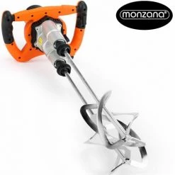 DEUBA Batteur Mélangeur Professionnel 950W/1800 Manuel Travaux Bricolage Peinture Batteur à Main Double