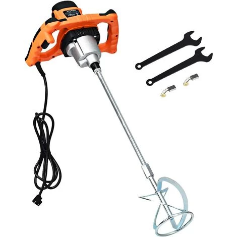 COSTWAY Malaxeur Mélangeur Electrique Pour Peinture Et Mortier Electrique 230v~ 50Hz 1400W 3 COSTWAY Malaxeur Mélangeur Electrique Pour Peinture Et Mortier Electrique 230v~ 50Hz 1400W