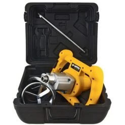 VITO PRO-POWER Malaxeur De Chantier 1400W VITO 2 Vitesses Tige 140mm Béton Ciment Plâtre Colles Peinture Mallette . -Malaxeur Soldes 2346651 4