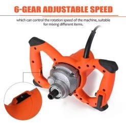 KKMOON 2300W Melangeur De Nourriture De Qualite Industrielle Perceuse De Melange 6 Vitesses Reglement De Vitesse EU 220V 10 KKMOON 2300W Melangeur De Nourriture De Qualite Industrielle Perceuse De Melange 6 Vitesses Reglement De Vitesse EU 220V -Malaxeur Soldes 28052733 4