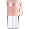 HIASDFLS Mini Mélangeur À Main Mélangeur Portable Sans Fil Presse-Agrumes Avec Usb Rechargeable Sans Bpa 320 Ml Mini Mélangeur Pour Le Sport À Domicile Bureau De Voyage En Plein Air - Rose
