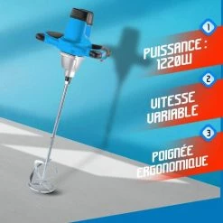 Mélangeur Malaxeur électrique 1220W - Work Men 6 Mélangeur Malaxeur électrique 1220W - Work Men -Malaxeur Soldes 5138382 2