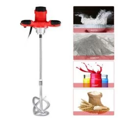 SUPERSELLER Mélangeur De Ciment électrique 2100W Agitateur Mélangeur De Béton Portatif à 6 Vitesses Pour Mortiers Peinture Coulis De Boue 800 Tr/min Prise Ue - Prise UE - Prise UE -Malaxeur Soldes 53626187 4