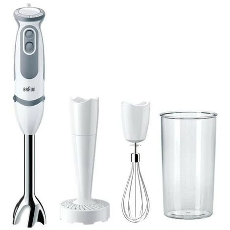 Mixeur Plongeant 1000w Blanc/gris - Mq5207wh - Braun - Blanc 3 Mixeur Plongeant 1000w Blanc/gris - Mq5207wh - Braun - Blanc