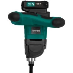 VONROC Mélangeur De Peinture / Ciment Sans Fil – Vpower 20V – Agitateur 600mm, Ø120mm - Batterie 2.0Ah Et Chargeur Inclus -Malaxeur Soldes 57779635 3