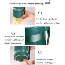 MEZHENG Mini Mélangeur à Main Mélangeur Portable Sans Fil Presse-agrumes Avec USB Rechargeable Sans BPA 320 Ml Mini Mélangeur Pour Le Sport à Domicile Bureau De Voyage En Plein Air 10 MEZHENG Mini Mélangeur à Main Mélangeur Portable Sans Fil Presse-agrumes Avec USB Rechargeable Sans BPA 320 Ml Mini Mélangeur Pour Le Sport à Domicile Bureau De Voyage En Plein Air -Malaxeur Soldes 63463591 4